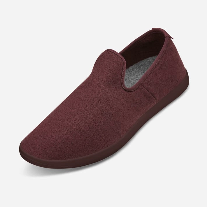 Allbirds Wool Loungers - CLASSICS: Maroon (Maroon Sole) sleek everyday shoe design