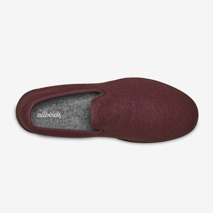 Allbirds Wool Loungers - CLASSICS: Maroon (Maroon Sole) sleek everyday shoe design