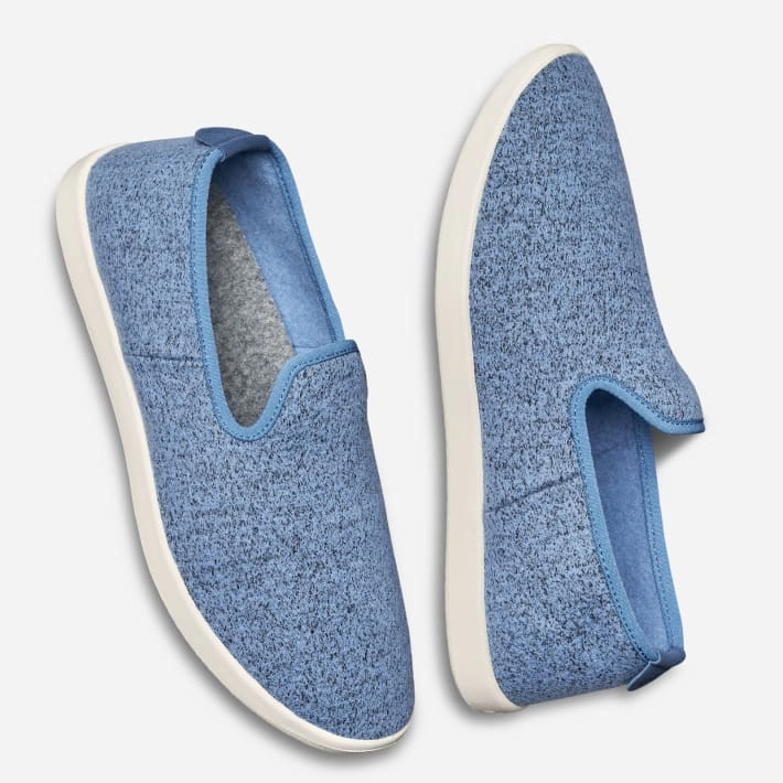 Allbirds Wool Loungers - CLASSICS: Sea Blue (Cream Sole) sleek everyday shoe design