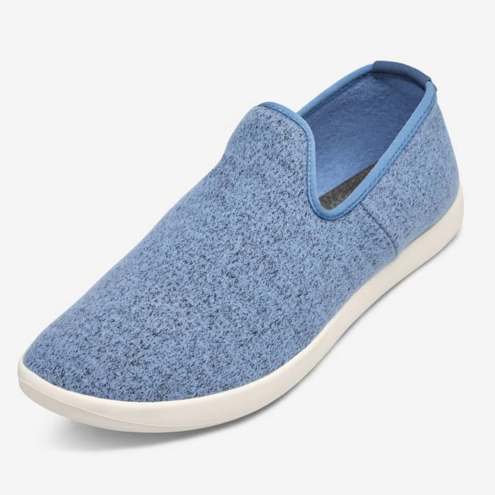 Allbirds Wool Loungers - CLASSICS: Sea Blue (Cream Sole) sleek everyday shoe design