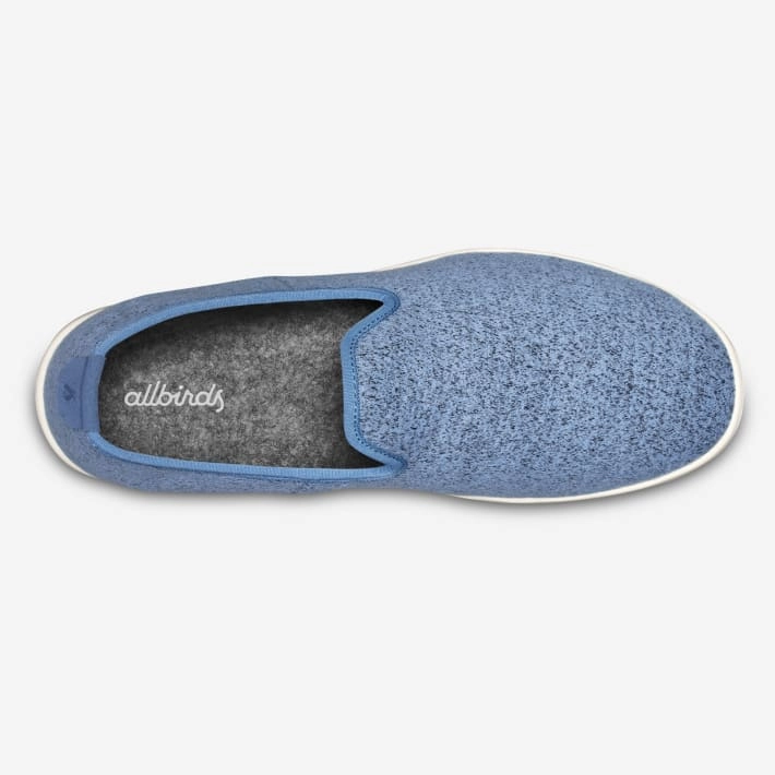Allbirds Wool Loungers - CLASSICS: Sea Blue (Cream Sole) sleek everyday shoe design