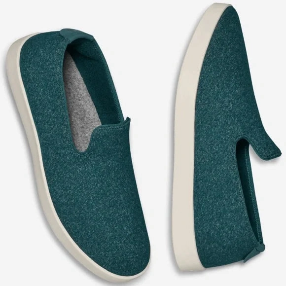 Allbirds Wool Loungers - LIMITED EDITION: Green uper (cream sole) sleek everyday shoe design