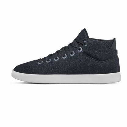 ALLBIRDS Wool Piper Mids - Limited Edition -  Heathered Black (White Sole) Allbirds casual shoe styles