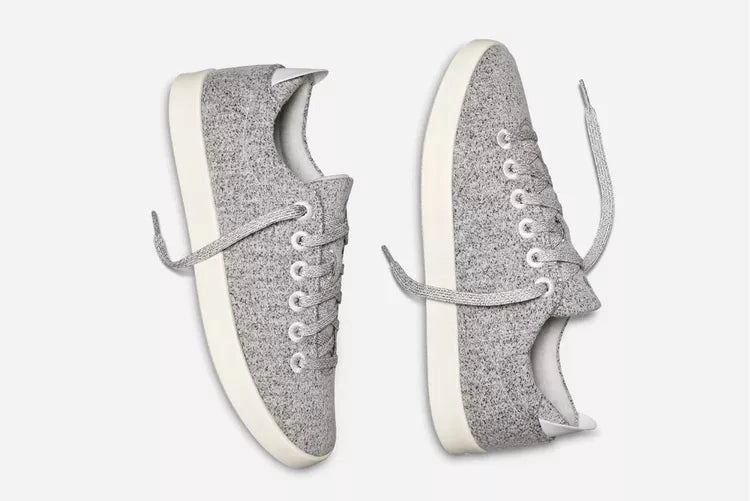 Allbirds Wool Pipers -LIMITED EDITION-Dapple Grey (White Sole) sleek everyday shoe design