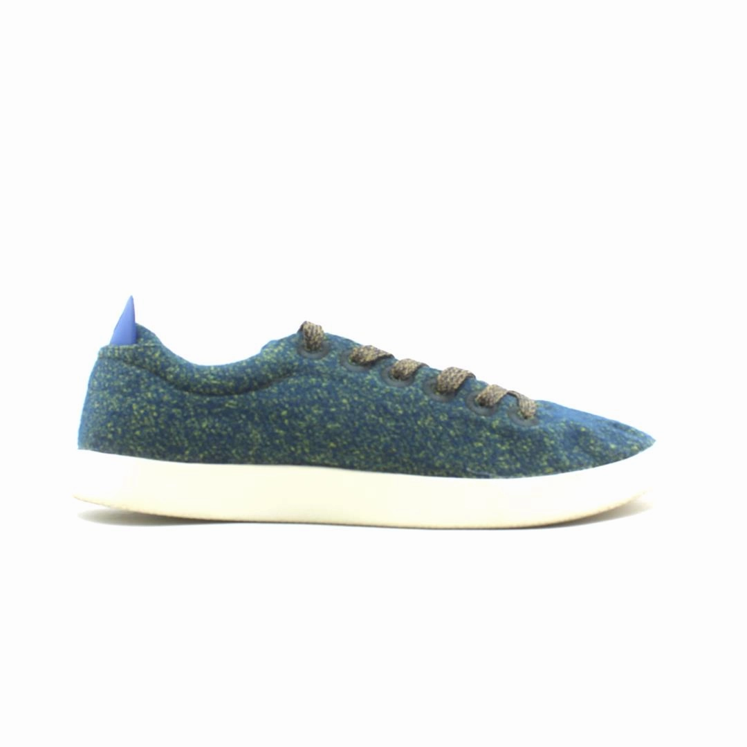 Allbirds Wool Pipers -LIMITED EDITION- Garden Blue (White Sole) EX sleek everyday shoe design