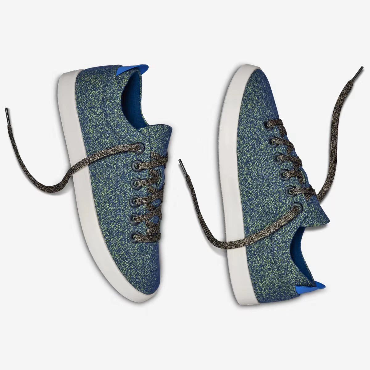 Allbirds Wool Pipers -LIMITED EDITION- Garden Blue (White Sole) sleek everyday shoe design