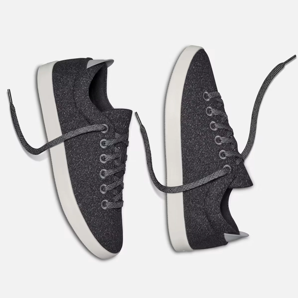 Allbirds Wool Pipers -LIMITED EDITION- Ironbark (White Sole) sleek everyday shoe design