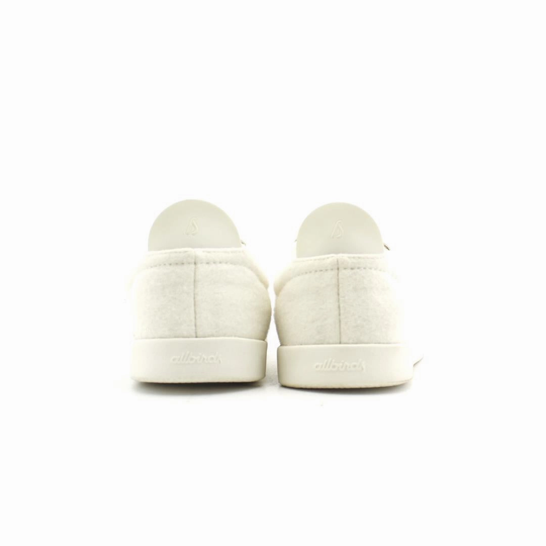 Allbirds Wool Pipers -LIMITED EDITION- Natural White (White Sole) EX sleek everyday shoe design