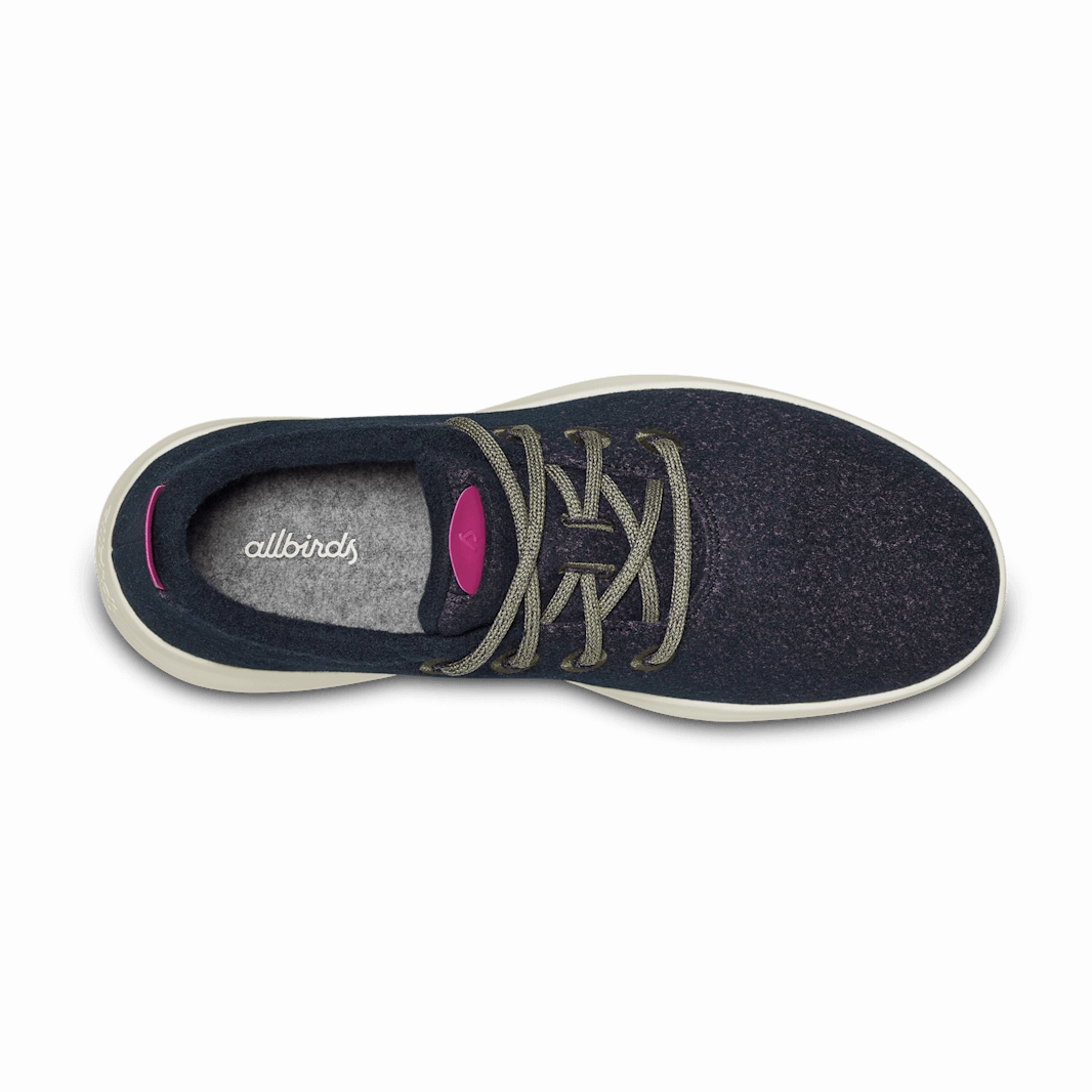 ALLBIRDS WOOL RUNNER MIZZLES - Nebula (Cream Sole) casual comfortable footwear