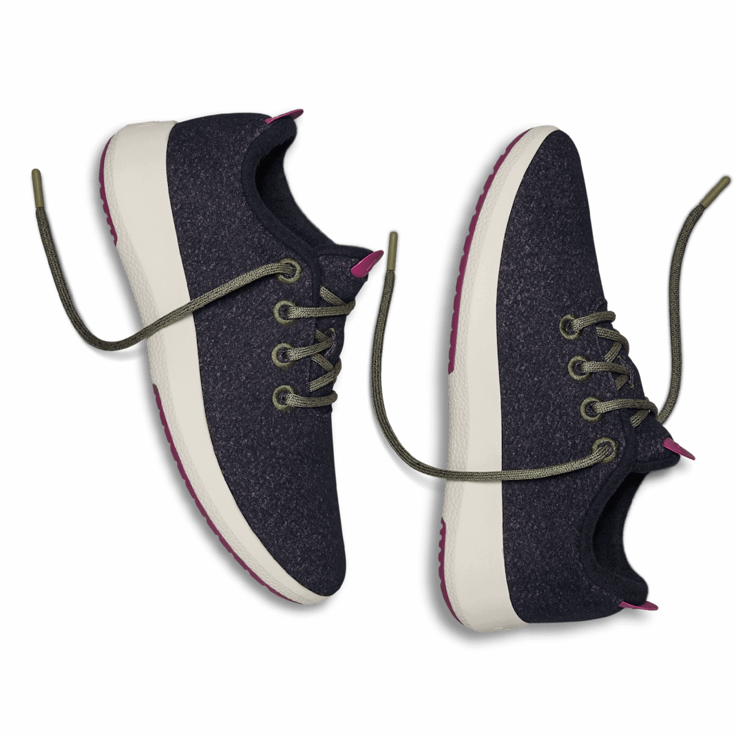 ALLBIRDS WOOL RUNNER MIZZLES - Nebula (Cream Sole) casual comfortable footwear