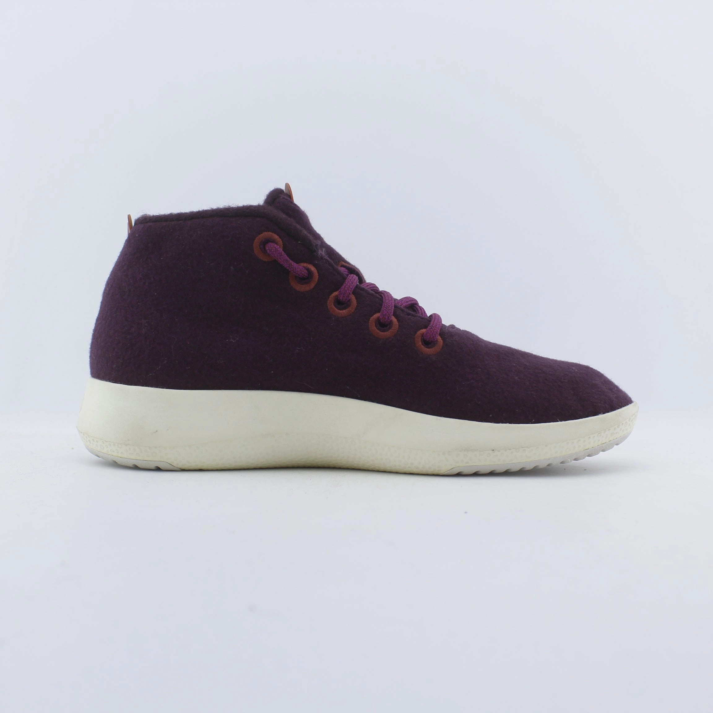 Allbirds Wool Runner-up Mizzles - CLASSICS: EGGPLANT (white sole) sleek everyday shoe design
