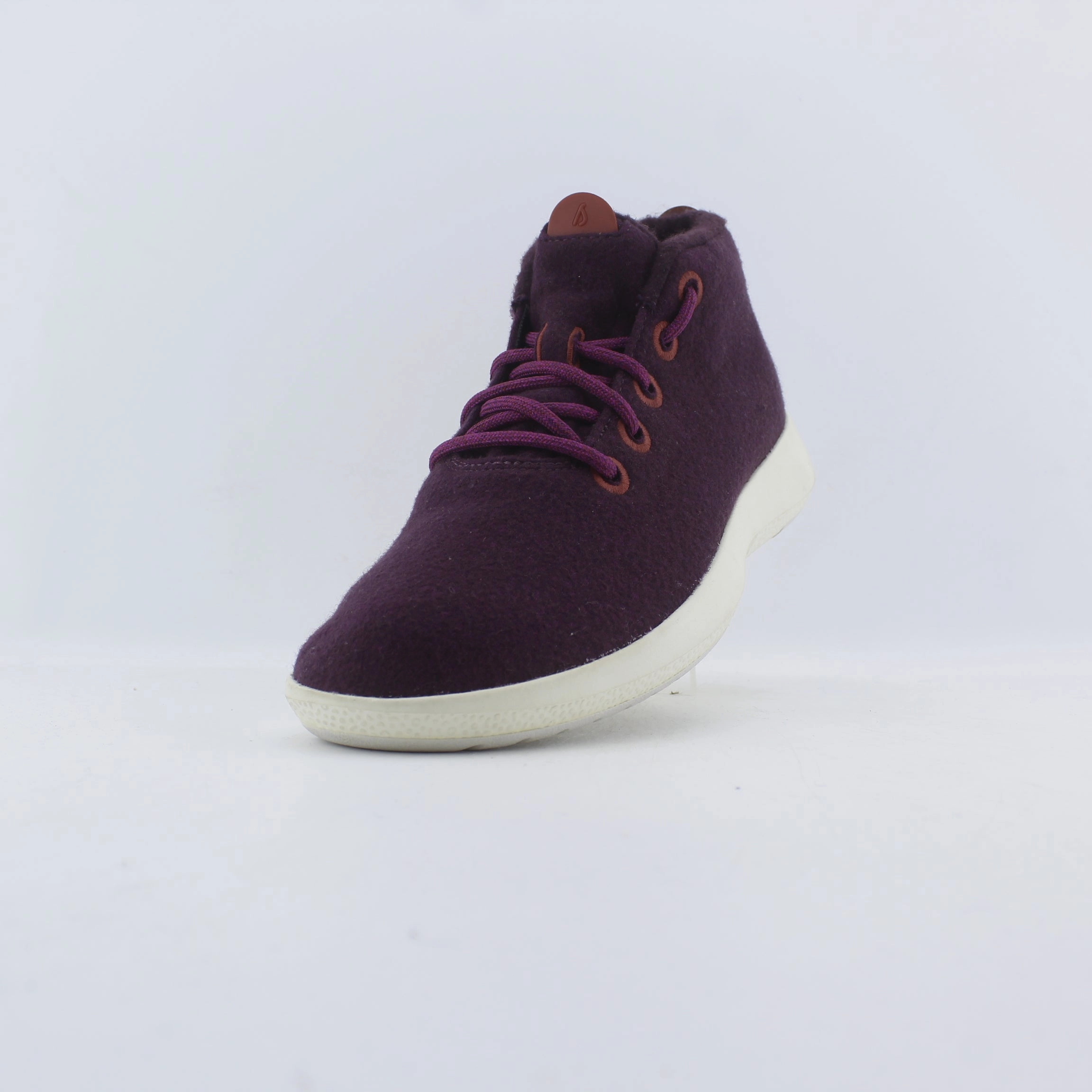 Allbirds Wool Runner-up Mizzles - CLASSICS: EGGPLANT (white sole) sleek everyday shoe design