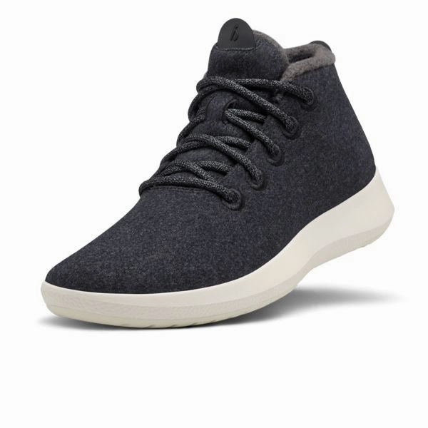 Allbirds Wool Runner-up Mizzles - LIMITED EDITION:  Natural Black (White Sole) sleek everyday shoe design