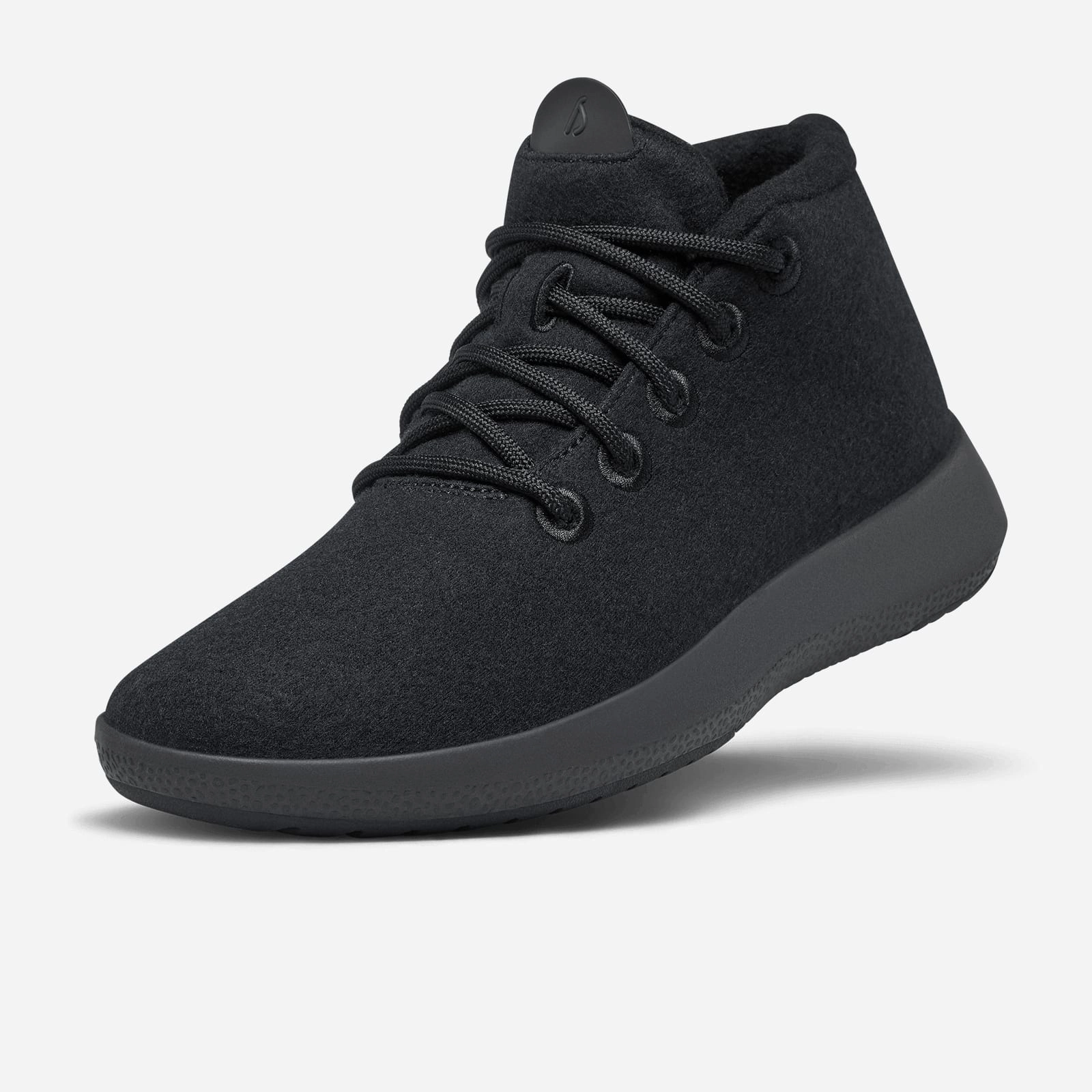 Allbirds Wool Runner-up Mizzles - LIMITED EDITION: Dark Black (Black Sole) sleek everyday shoe design