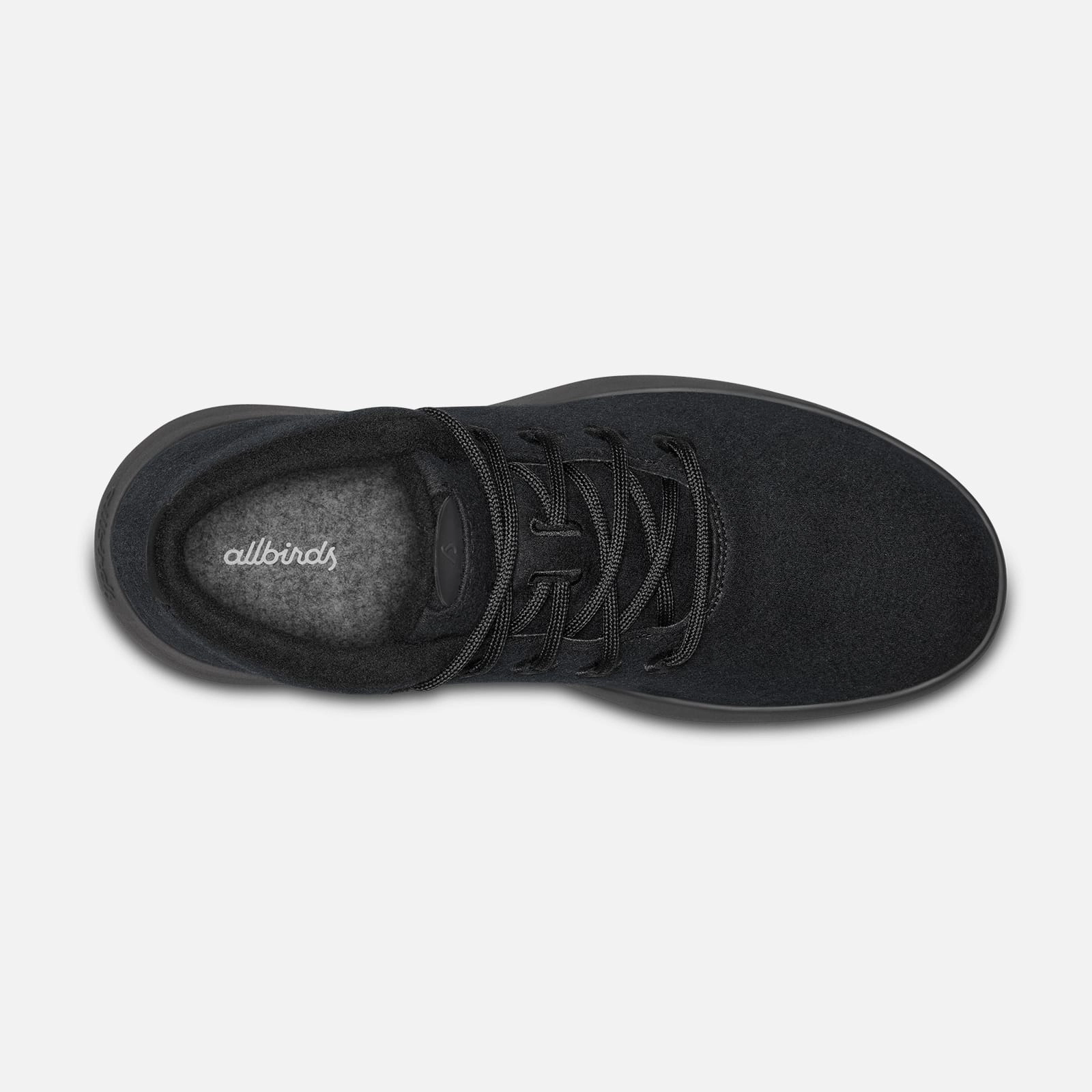 Allbirds Wool Runner-up Mizzles - LIMITED EDITION: Dark Black (Black Sole) sleek everyday shoe design