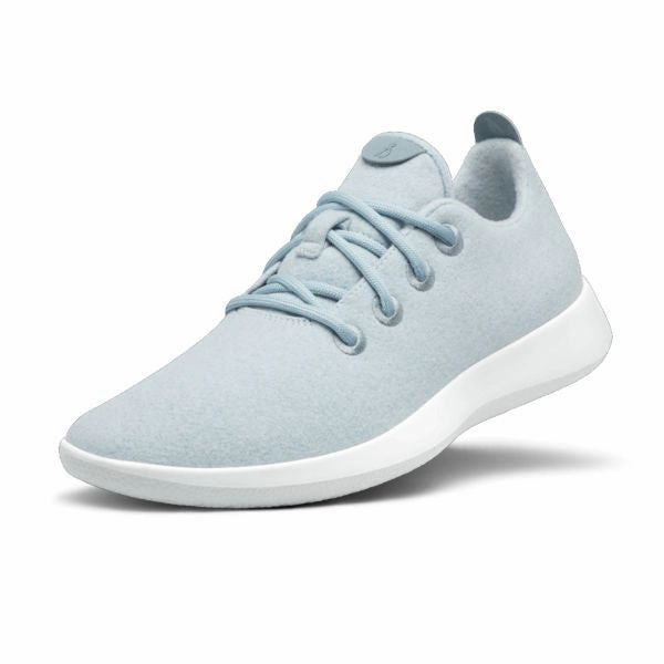 Allbirds Wool Runners - LIMITED EDITION : Frost (Pale Blue Sole) sleek everyday shoe design