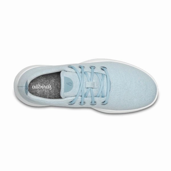 Allbirds Wool Runners - LIMITED EDITION : Frost (Pale Blue Sole) sleek everyday shoe design