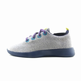 Allbirds Wool Runners - LIMITED EDITION : Light Gray (Blue Sole) Allbirds casual shoe styles