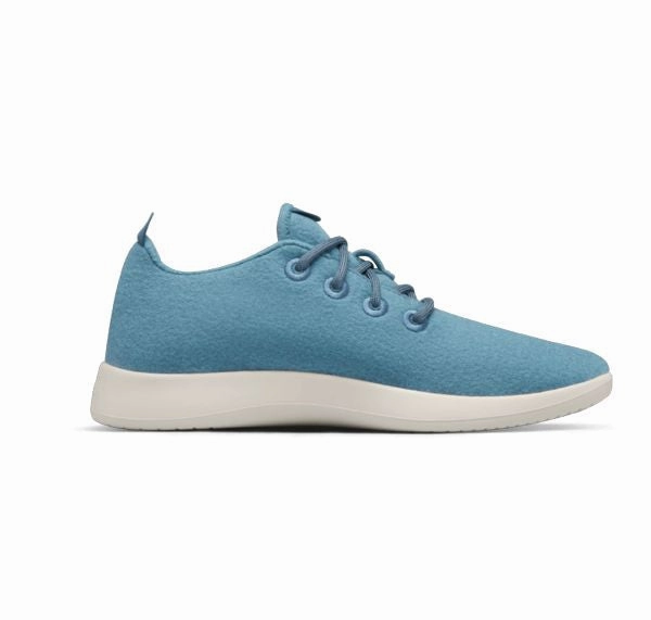 Allbirds Wool Runners - LIMITED EDITION : Tidal Blue (White Sole) sleek everyday shoe design