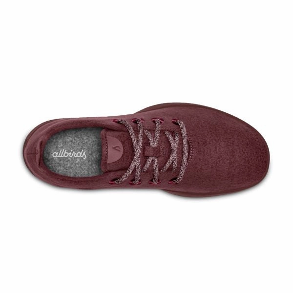 Allbirds Wool Runners - LIMITED EDITION: Berry Red (dark red Sole) sleek everyday shoe design