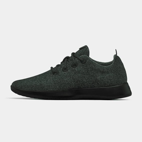 Allbirds Wool Runners - LIMITED EDITION: Dark Kea Green (Black Sole) Allbirds casual shoe styles