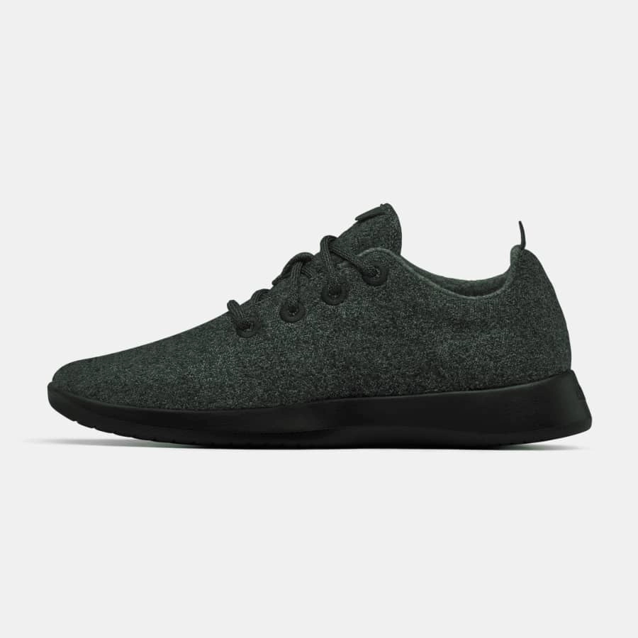 Allbirds Wool Runners - LIMITED EDITION: Dark Kea Green (Black Sole) Allbirds casual shoe styles