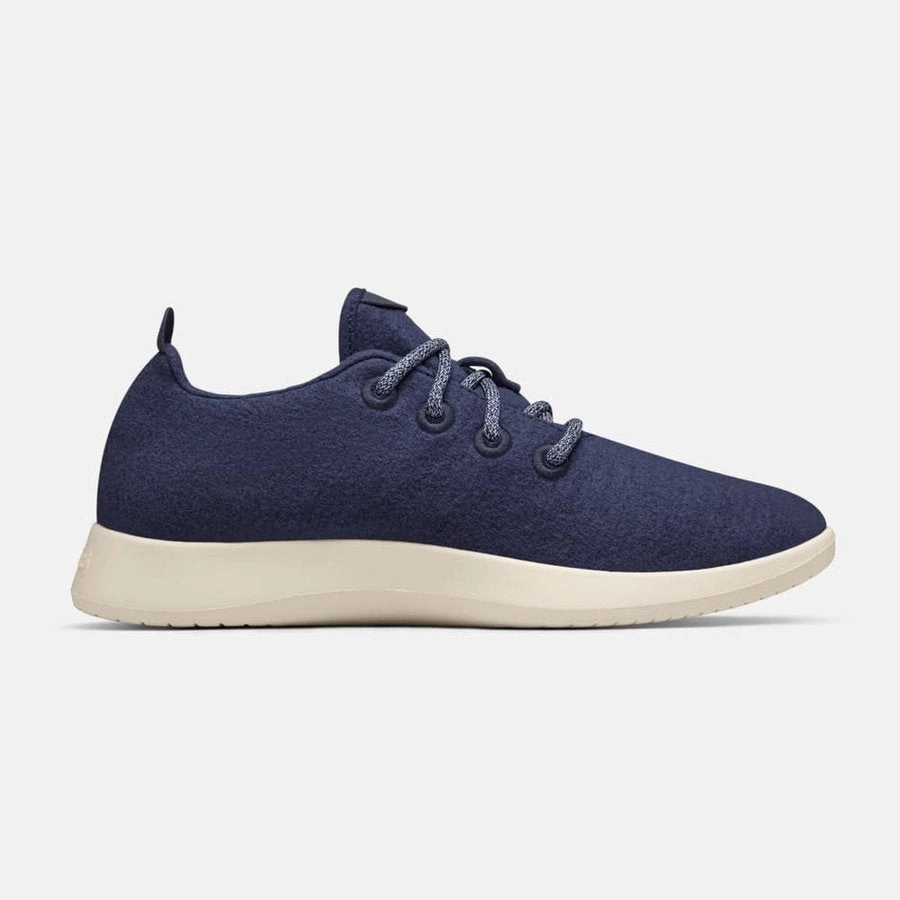 Allbirds Wool Runners - LIMITED EDITION: Navy Blue (Cream Sole) sleek everyday shoe design
