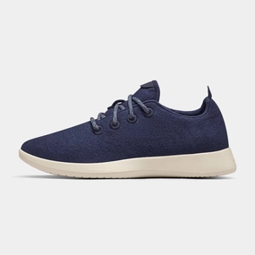 Allbirds Wool Runners - LIMITED EDITION: Navy Blue (Cream Sole) Allbirds casual shoe styles