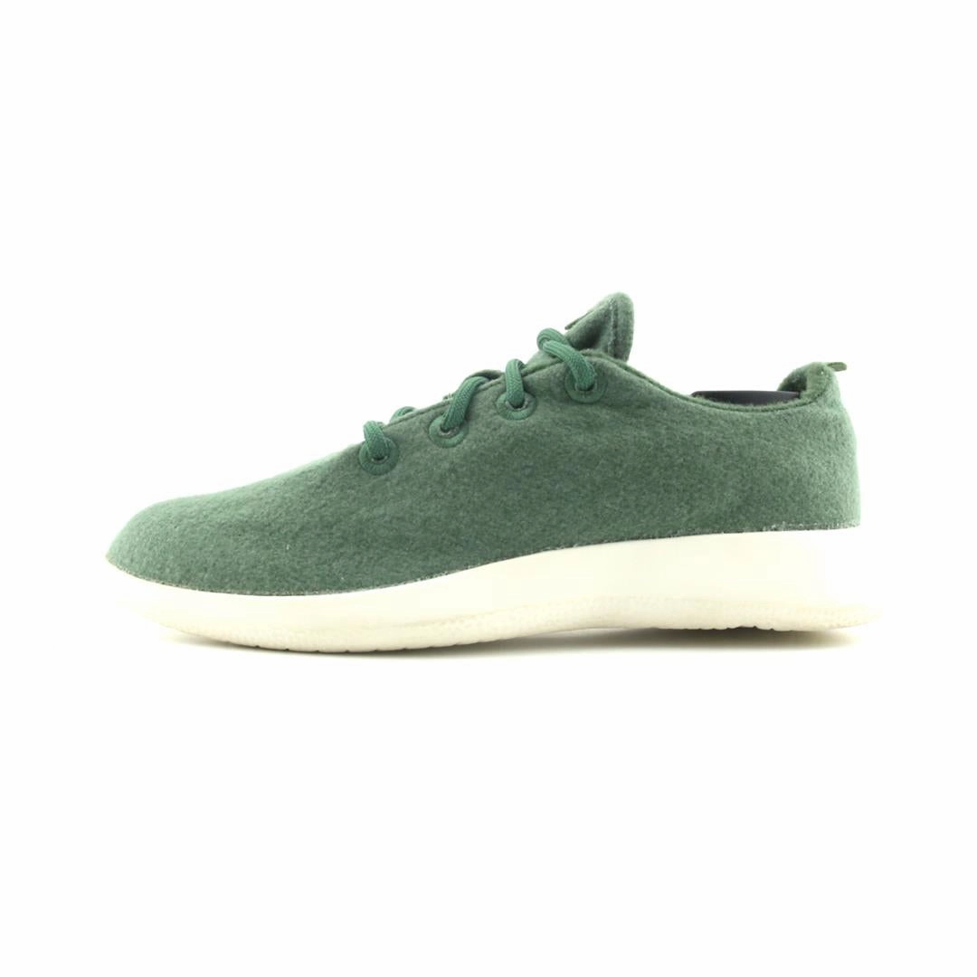 Allbirds Wool Runners - Natural Green (Cream Sole) EX sleek everyday shoe design