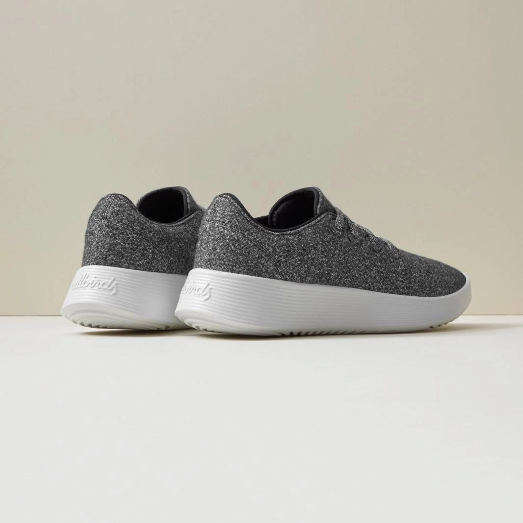 Allbirds Wool Runners Go - Dark Grey (Light Grey Sole) sleek everyday shoe design