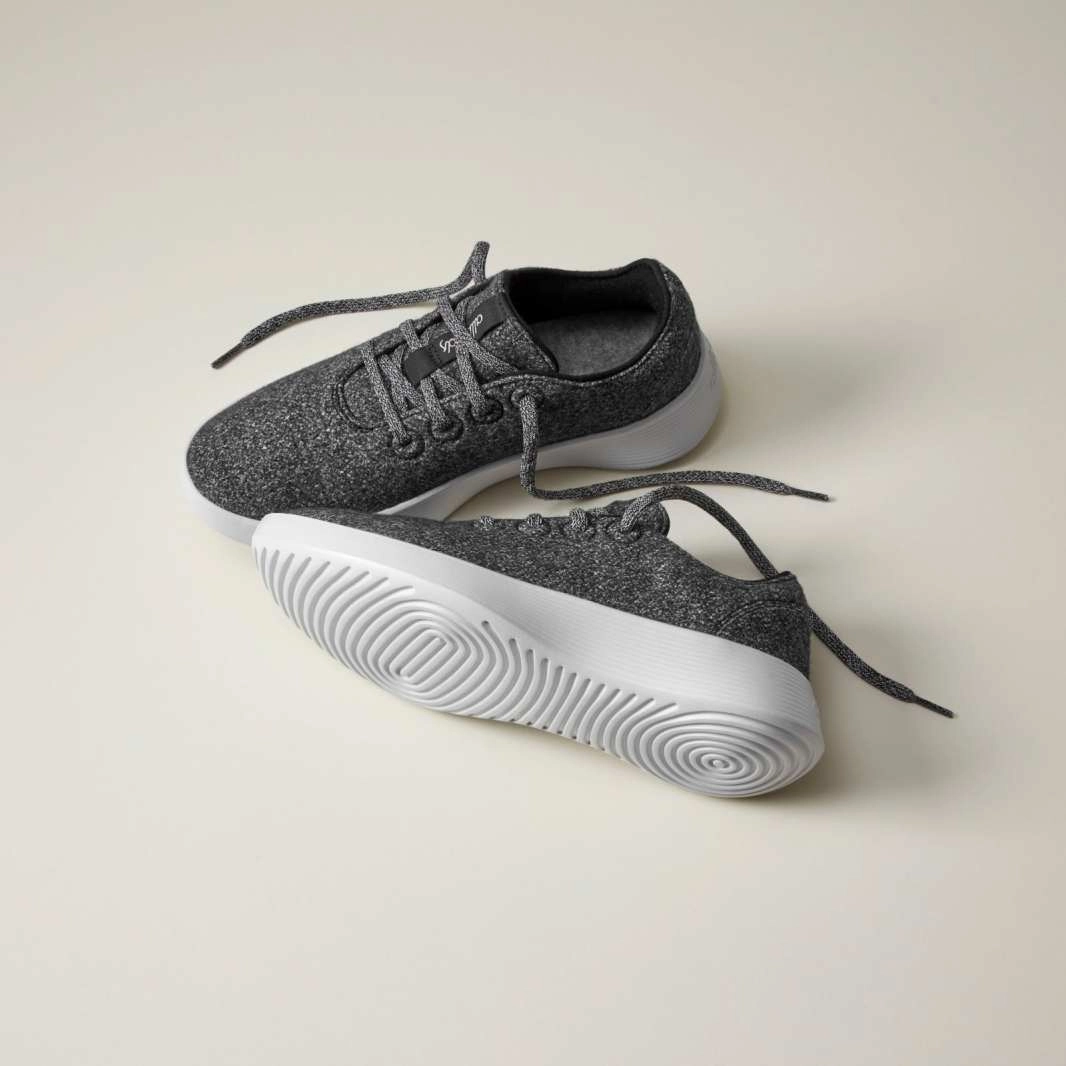 Allbirds Wool Runners Go - Dark Grey (Light Grey Sole) sleek everyday shoe design