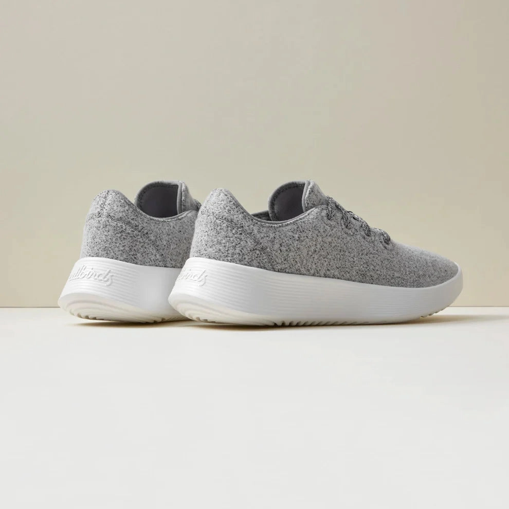 Allbirds Wool Runners Go - Medium Grey (Blizzard Sole) casual comfortable footwear