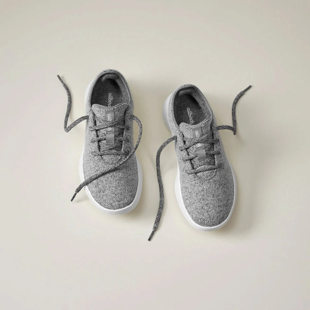 Allbirds Wool Runners Go - Medium Grey (Blizzard Sole) casual comfortable footwear