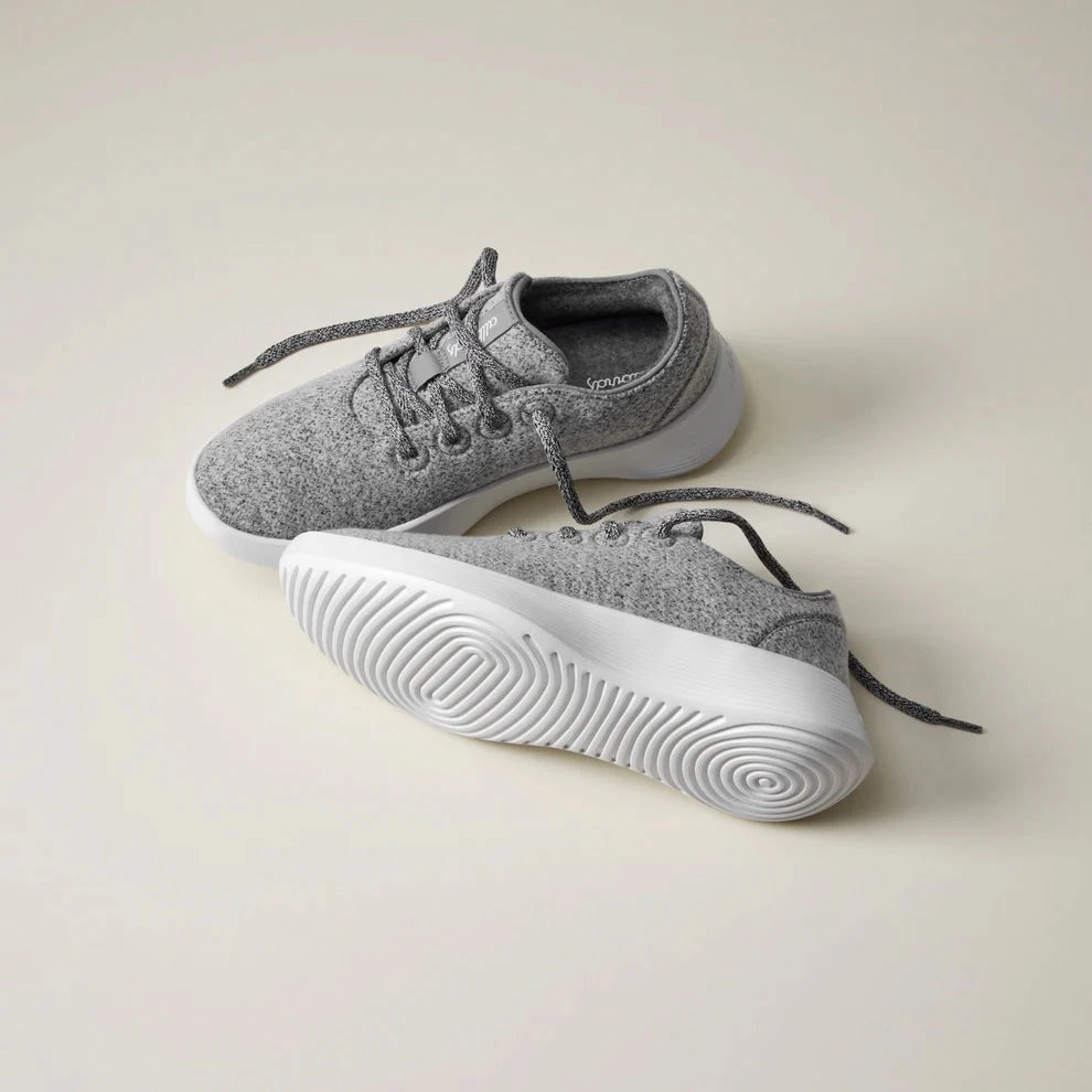 Allbirds Wool Runners Go - Medium Grey (Blizzard Sole) casual comfortable footwear
