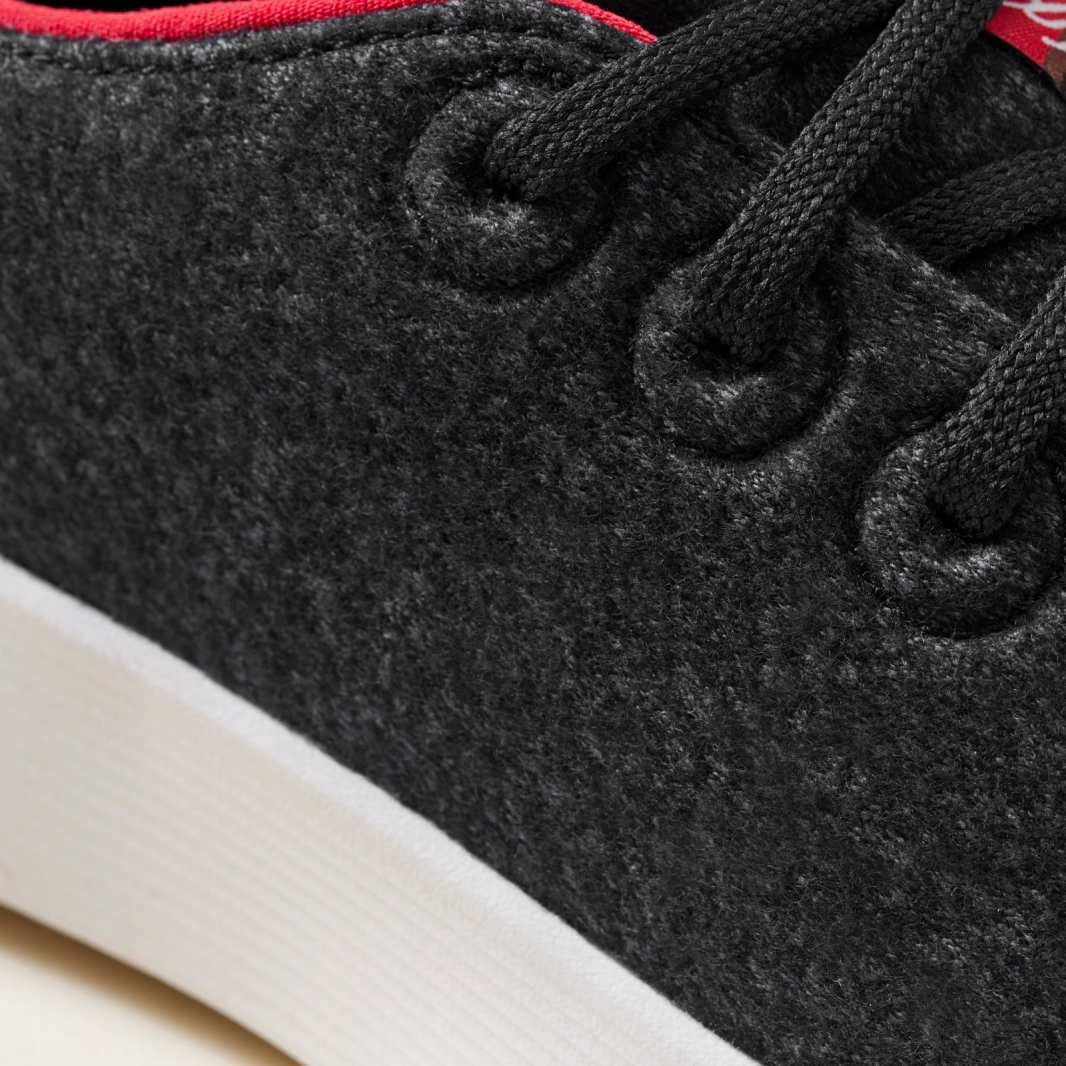 Allbirds Wool Runners Go - Natural Black/Kea Red (Natural White Sole) sleek everyday shoe design