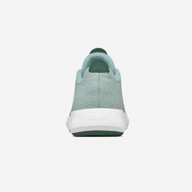 Allbirds Wool Runners Mizzles - CLASSICS: Light Green Color (White Sole) sleek everyday shoe design