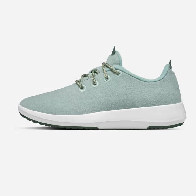 Allbirds Wool Runners Mizzles - CLASSICS: Light Green Color (White Sole) Allbirds casual shoe styles