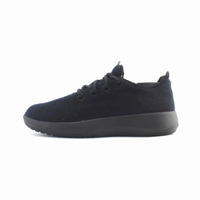 Allbirds Wool Runners Mizzles - LIMITED EDITION: BLACK (Black Sole) EX Allbirds casual shoe styles