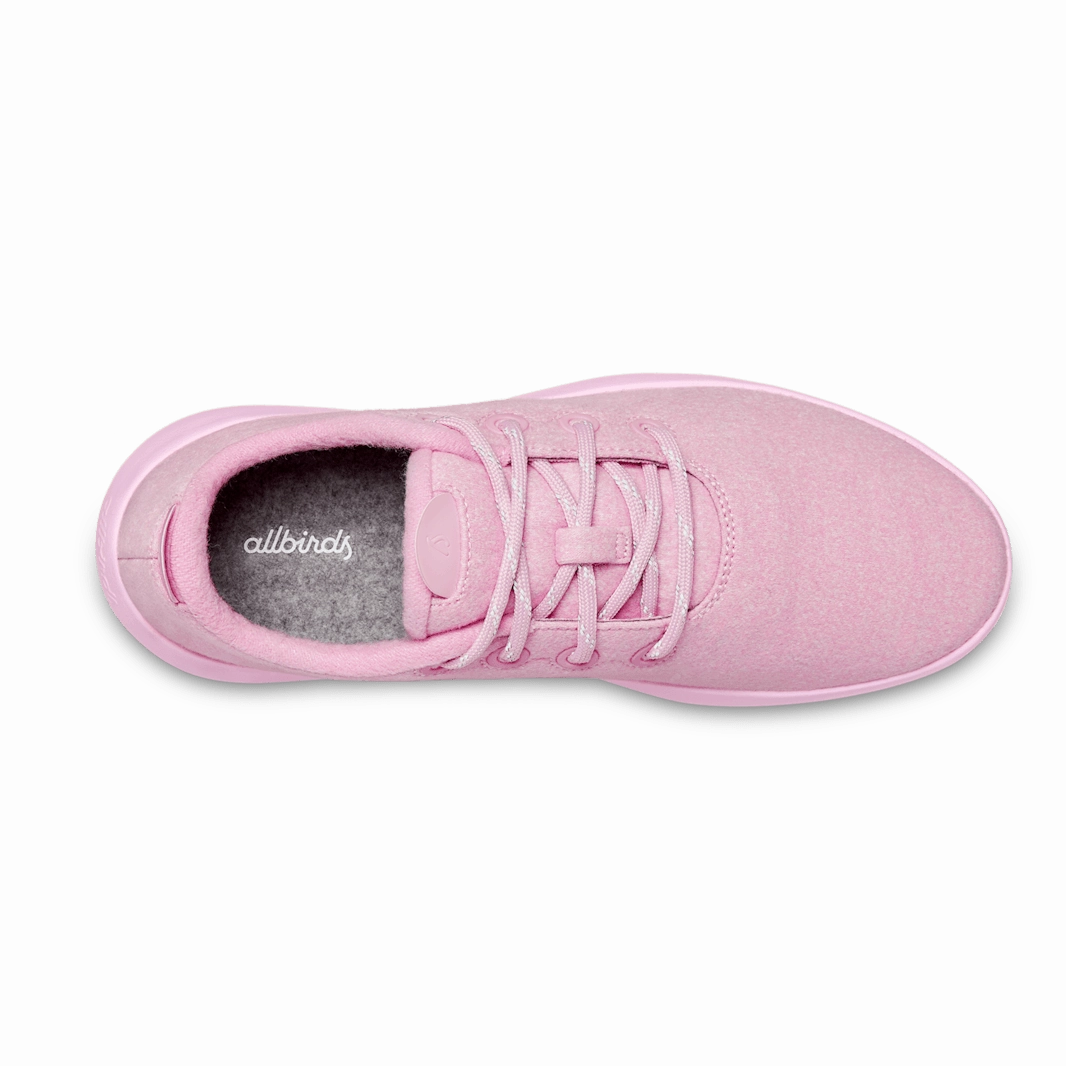 Allbirds Wool Runners Mizzles - LIMITED EDITION: Buoyant Pink (Rugged Khaki Sole) casual comfortable footwear