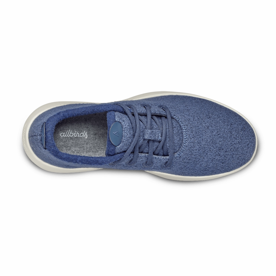 Allbirds Wool Runners Mizzles - LIMITED EDITION: Hazy Indigo (Natural White Sole) casual comfortable footwear