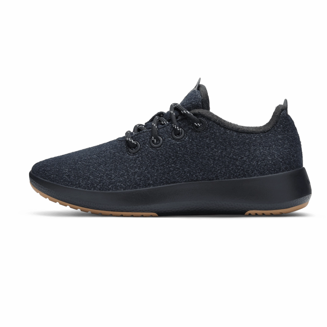 Allbirds Wool Runners Mizzles - LIMITED EDITION: Natural Black (Rugged Khaki Sole) EX Allbirds casual shoe styles