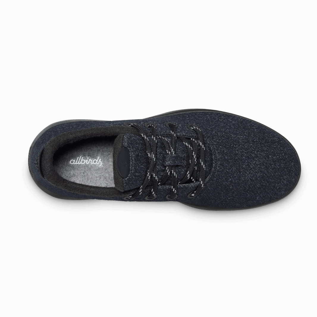 Allbirds Wool Runners Mizzles - LIMITED EDITION:Natural Black (Rugged Khaki Sole) sleek everyday shoe design