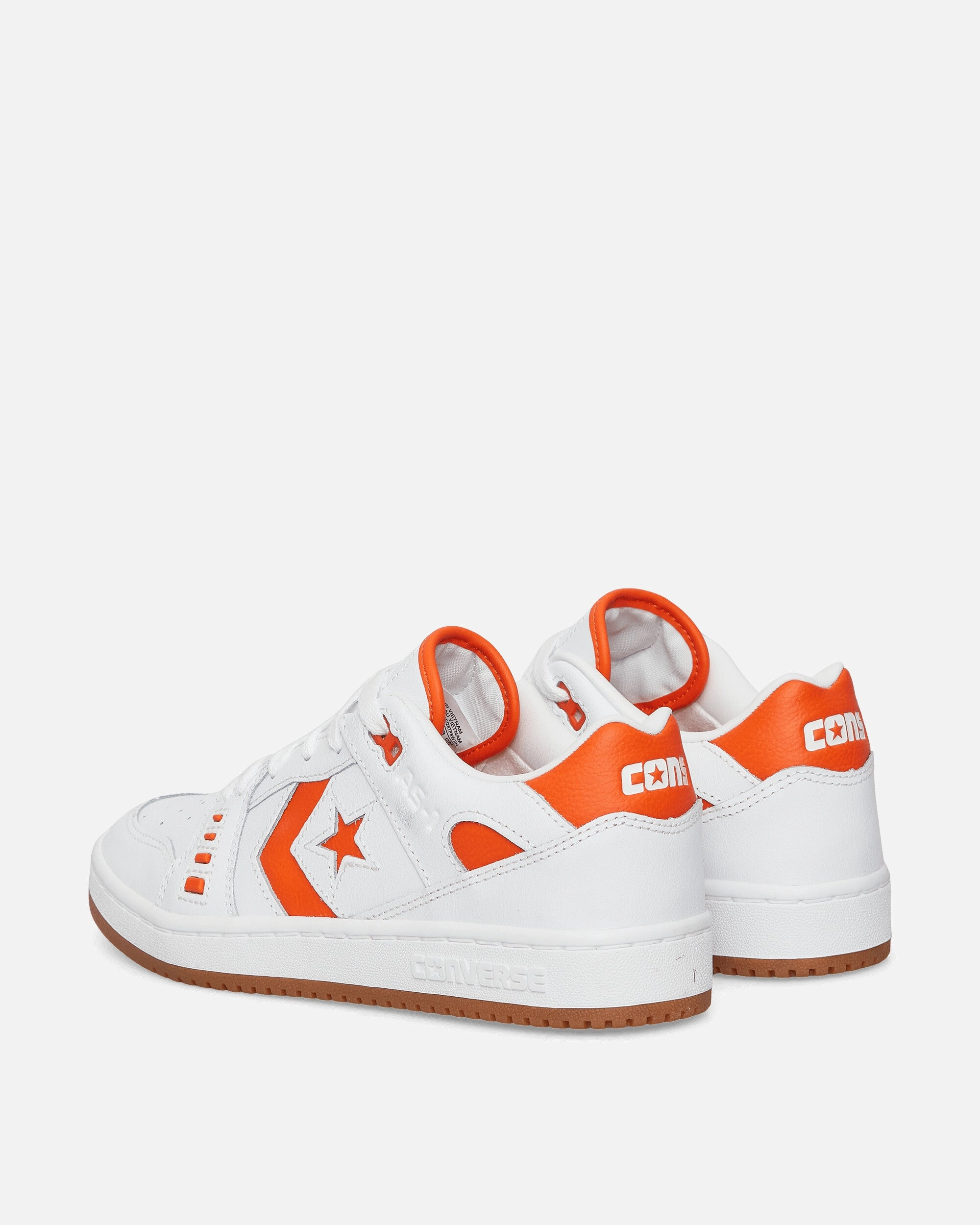 AS-1 Pro Sneakers White / Orange Classic Canvas Sneakers