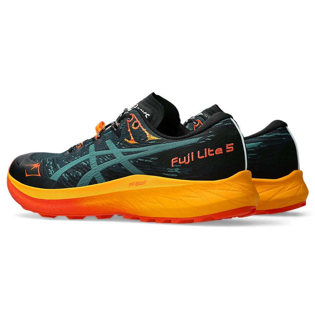 Asics Fuji Lite 5 | Saxon Green / Rainy Lake | Mens Asics classic sport shoe designs