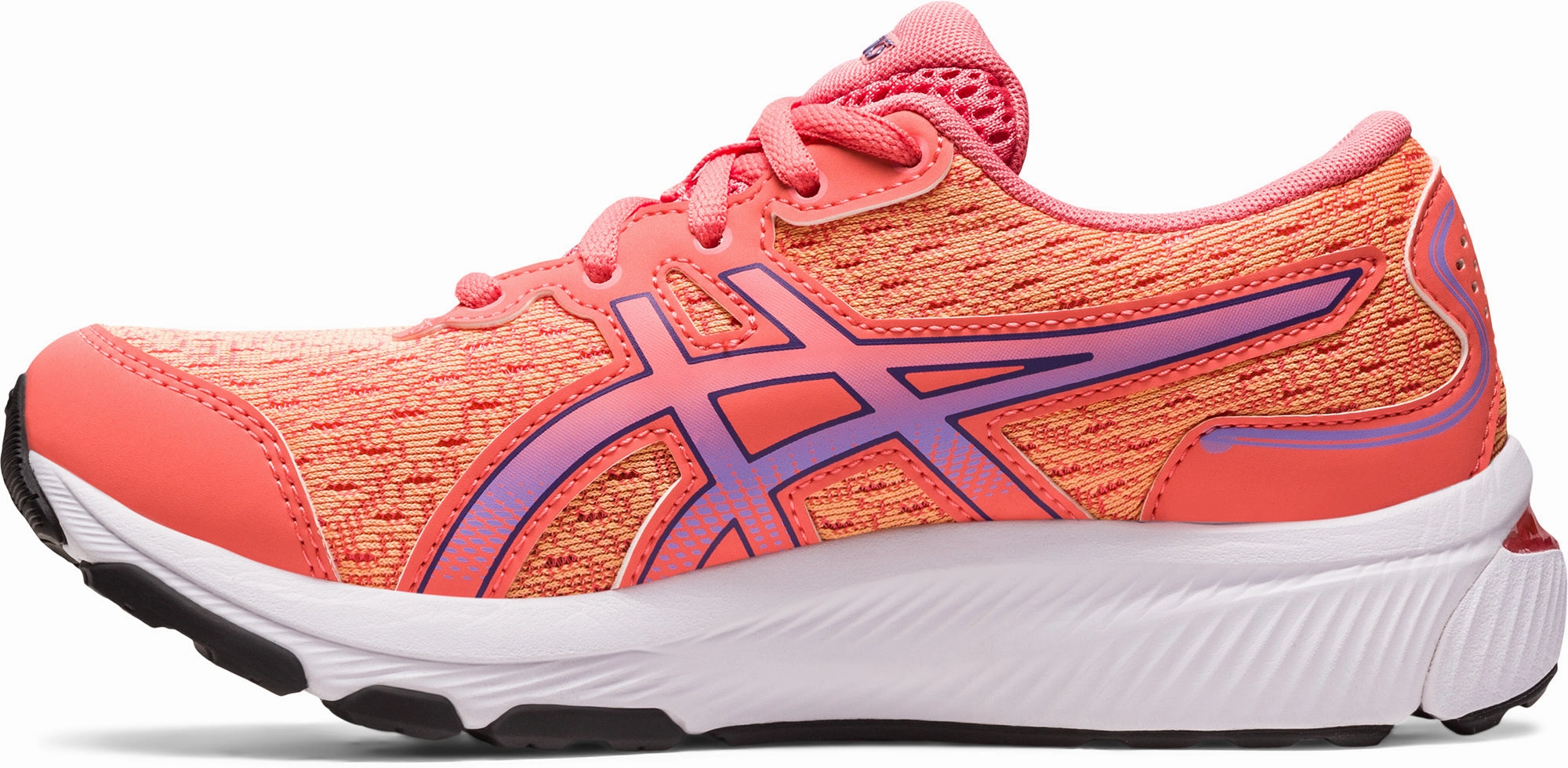 Asics Gel Cumulus 24 GS Junior Running Shoes - Orange Neutral Support Shoes