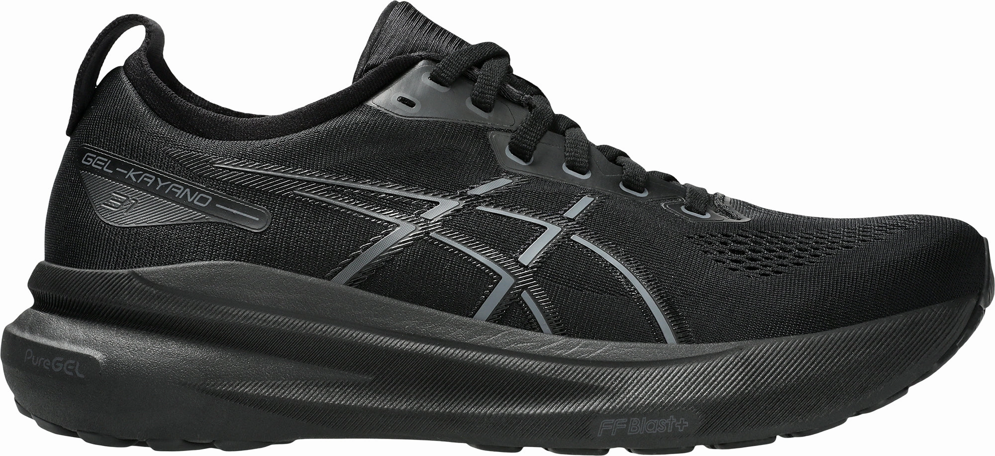Asics Gel Kayano 31 Mens Running Shoes - Black Asics athletic footwear for training sessions