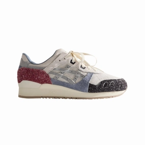 ASICS Gel-Lyte III Remastered Kith Seoul Off White Black Chambray Red Off-White footwear options