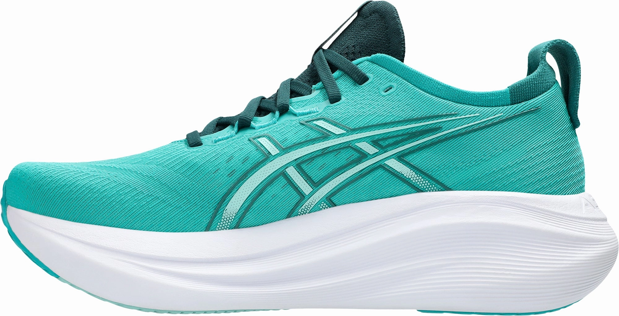 Asics Gel Nimbus 27 Mens Running Shoes - Green Neutral Support Shoes