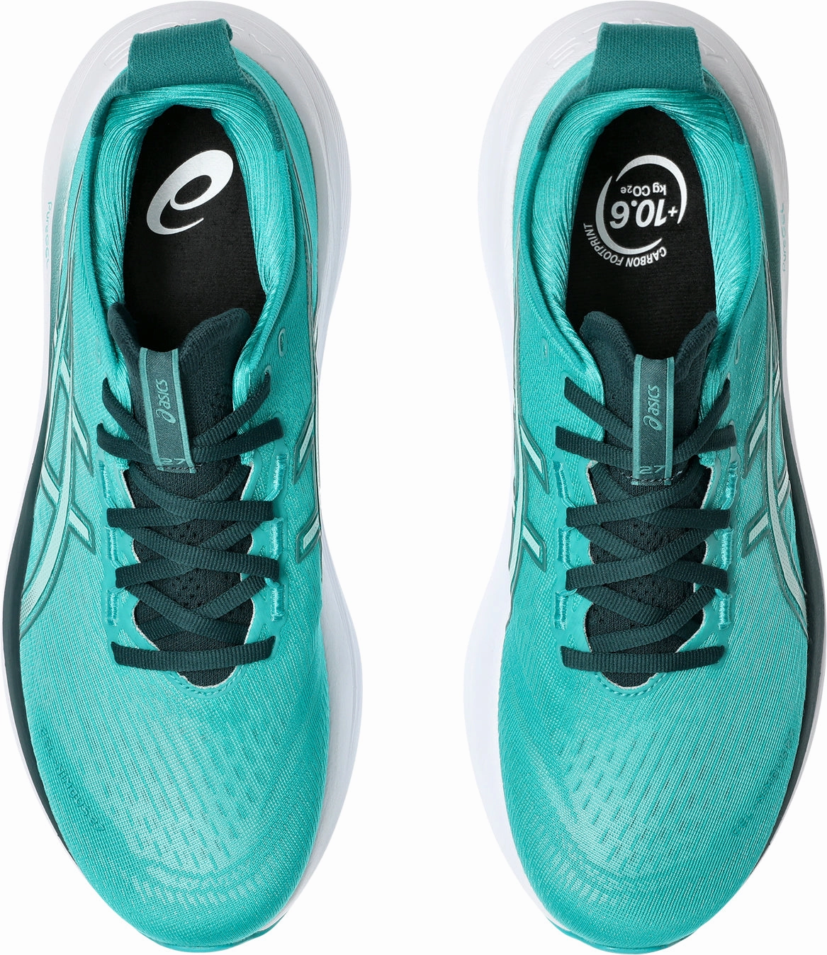 Asics Gel Nimbus 27 Mens Running Shoes - Green Neutral Support Shoes
