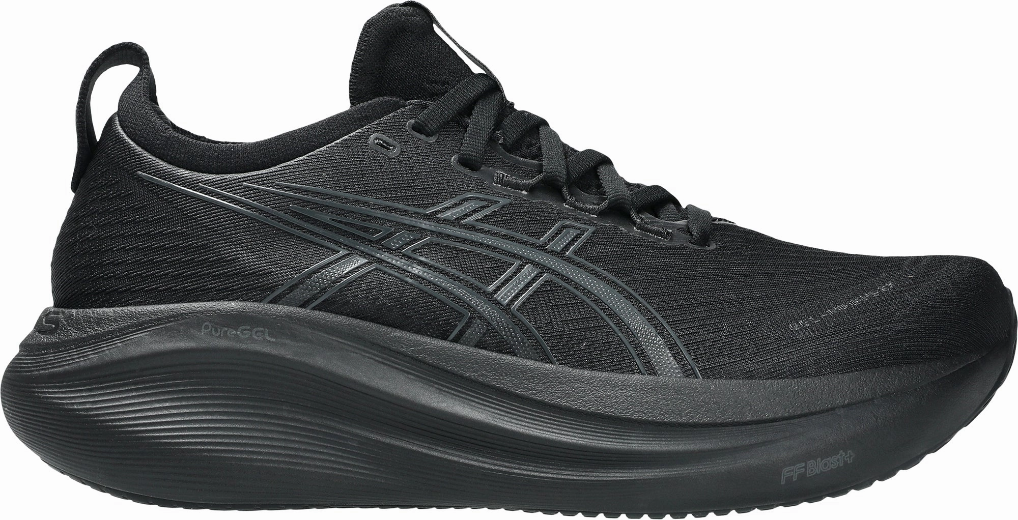 Asics Gel Nimbus 27 Womens Running Shoes - Black Asics athletic footwear for training sessions